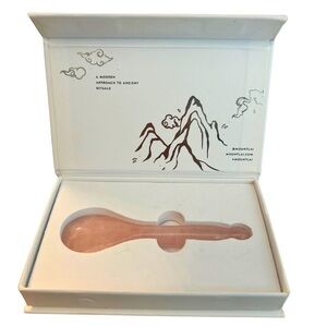 Rose Quartz Acupressure Gua Sha Spoon